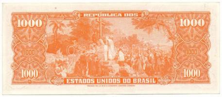 Brazília DN(1963) 1000C "1505A. 045763" T:XF
Brazil ND(1963) 1000 Cruzeiros "1505A. ...