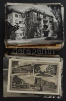 300 db MODERN fekete-fehér magyarországi város képeslap, 1 forintos lapok is / 300 modern black and white Hungarian town postcards