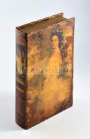 Könyv alakú díszdoboz, 26x17 cm