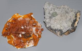 2 darab ásványtelep, h: 12-13 cm