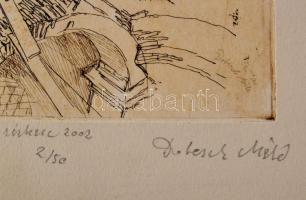 Dobesch Máté (1978-): Szent András hava - november, 2002. Rézkarc, papír, jelzett, 2/50 számozással....