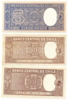 Chile DN(1953-1958) 5P (1/2C) + 10P (1C) + DN(1958-1959) 10P (1C) T:AU,XF
Chile ND(1953-1958) 5 Pes...