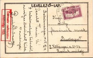 1925 Elment a csónak. Magyar cserkész művészlap / Hungarian boy scout art postcard s: Petry + "...