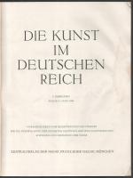 1943 Die Kunst im Deutschen Reich. 7. Jahrgang, Folge 6. München, 1943, Zentralverlag der NSDAP. Gaz...