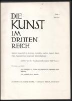 1937 Die Kunst im Dritten Reich. Folge 4. April 1937. München, 1937, Zentralverlag der NSDAP. Gazdag...