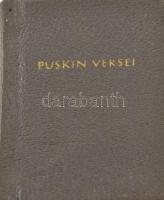 Alekszandr Puskin versei. (Minikönyv). Bp., 1988, Fővárosi Nyomdaipari Vállalat. Kiadói nyl-kötés. Megjelent 300 példányban. Névre szóló példány, kereskedelmi forgalomba nem került.