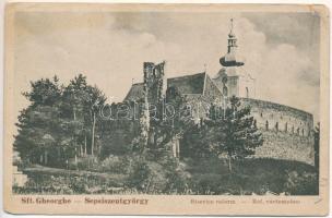 1936 Sepsiszentgyörgy, Sfantu Gheorghe; Református vártemplom / Calvinist castle church (szakadás / tear)