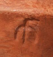 Medgyessy Ferenc (Debrecen, 1881 ? Budapest, 1958): Pihenő legény. 1960, engóbozott kerámia, jelzett...