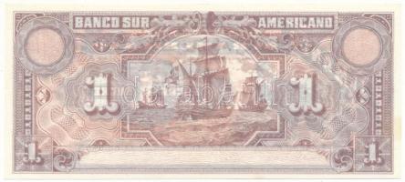 Ecuador 1920. 1S "Banco Sur Americano" aláírás és sor- sorozat szám nélkül T:UNC,AU
Ecuad...