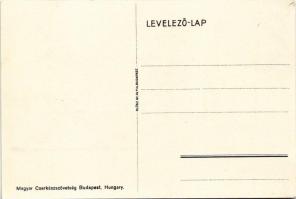 Magyar cserkész művészlap. Magyar Cserkészszövetség, Klösz Gy. és Fia / Hungarian boy scout art post...