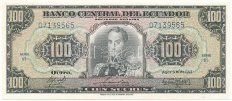 Ecuador 1977. 100S "US 07139565" T:AU Ecuador 1977. 100 Sucres "US 07139565" C:AU Krause P#118