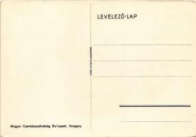 Magyar cserkész művészlap. Magyar Cserkészszövetség, Klösz Gy. és Fia / Hungarian boy scout art post...