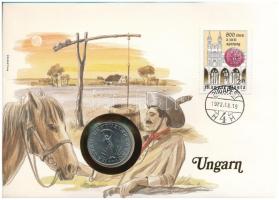 Magyarország 1980. 10Ft Ni felbélyegzett borítékon, bélyegzéssel, német nyelvű leírással T:UNC,AU Hungary 1980. 10 Forint Ni in envelope with stamp, with German description C:UNC,AU