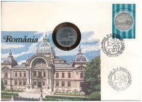 Románia 1966. 1L felbélyegzett borítékban, bélyegzéssel, német nyelvű leírással T:UNC Romania 1966. 1 Leu in envelope with stamp and cancellation, with German description C:UNC