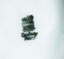 Zsolnay madár, jelzett, kopással, m: 13,5 cm