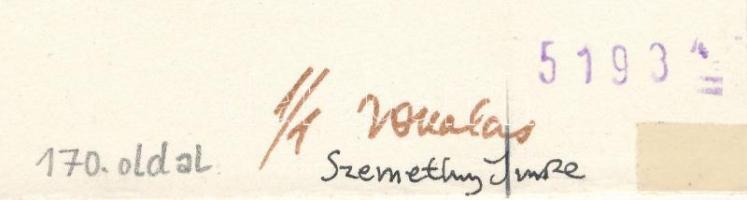 Szemethy Imre (1945-): Női portré (Illusztráció Dino Buzzati "A tatárpuszta" c, kötetéhez)...