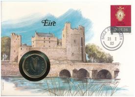 Írország 1983. 50p Cu-Ni, felbélyegzett borítékban, alkalmi bélyegzéssel, német nyelvű leírással T:AU Ireland 1983. 50 Pence Cu-Ni in envelope with stamp, with German description C:AU