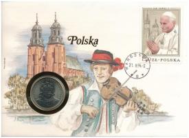 Lengyelország 1980. 50Zl "Vitéz Boleszláv" felbélyegzett borítékban, bélyegzéssel, német nyelvű leírással T:UNC patina Poland 1980. 50 Złotych "Boleslaw I Chrobry" in envelope with stamp, cancellation and german language information sheet C:UNC patina
