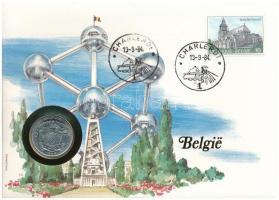 Belgium 1969. 10Fr felbélyegzett borítékban, bélyegzéssel, német nyelvű leírással T:UNC Belgium 1969. 10 Francs in envelope with stamp and cancellation, with German description C:UNC