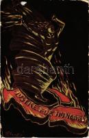 1933 Igazságot Magyarországnak! / Justice for Hungary! Hungarian irredenta propaganda, Treaty of Trianon s: Sztankó (kopott sarkak / worn corners)