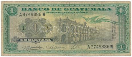 Guatemala 1967. 1Q "A 3749886 W" T:VG Guatemala 1967. 1 Quetzal "A 3749886 W" C:VG Krause P#52d