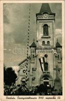Zetelaka, Zetea; Országzászlóavatás / inauguration of the Hungarian National flag (felületi sérülés / surface damage)