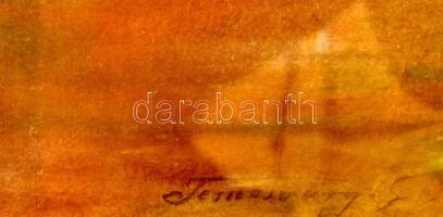 Temesváry jelzéssel, XX. sz. eleje: Fekvő női akt. Pasztell, karton. Dekoratív, antik, üvegezett, sé...