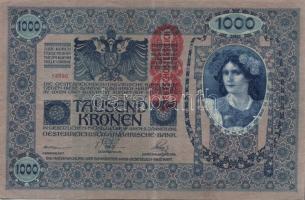 1902. 1000K függőleges "Deutschösterreich" fny-al T:II