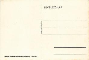 Magyar cserkész művészlap Balaton térképpel, játék vitorlással, kutyával és hallal. Magyar Cserkészs...