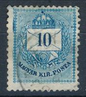 1881 10kr festékfoltokkal