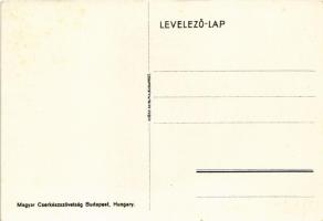 Szakács cserkész. Magyar Cserkészszövetség, Klösz Gy. és Fia / Hungarian boy scout art postcard with...