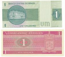 Holland Antillák 1970. 1G + Brazília DN(1980) 1C "B13343 000863" T:UNC,AU
Netherlands Ant...