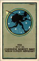Cserkész Nemzeti Nagy Tábor az Újpesti Népszigeten 1926. VII. 9-23. / Hungarian National Boy Scout Camping Festival s: Mátis (EK)