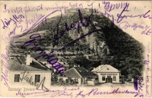 1902 Déva, vár, városi kisdedóvó (óvoda). Hirsch Adolf kiadása / castle, kindergarten, nursery (EK)