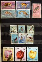 Vegyes külföldi összeállítás, 10 fekete lapos A/5 berakóban