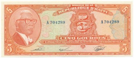 Haiti DN(1971) 5G "A 704289" T:AU Haiti ND(1971) 5 Gourdes "A 704289" C:AU Krause P#202