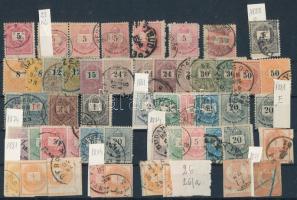 Krajcáros bélyegek kis összeállítása közepes stecklapon