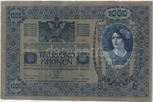 1902. 1000K függőleges "Deutschösterreich" fny-al, apró szakadás T:II