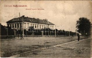 1909 Nagyvárad, Oradea; Honvéd huszár laktanya / K.u.k. hussar military barracks (fl)
