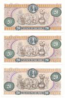 Kolumbia 1977-1981. 20P (3xklf) T:AU
Colombia 1977-1981. 20 Pesos Oro (3xdiff) C:AU
Krause P#409c,...
