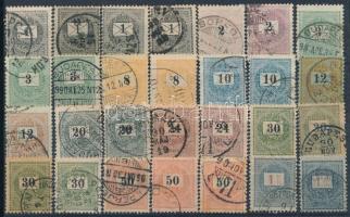 28 db Feketeszámú krajcáros bélyeg jobb értékekkel