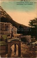 Herkulesfürdő, Baile Herculane; Ferencz József udvar. Eberle Keresztély kiadása / Franz Josefshof (Rb)