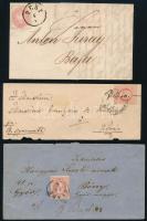 7 db régi magyar küldemény klasszikusokkal