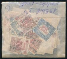 155 db Hivatalos és Portó bélyeg hármaslyukasztással, kis zacskóban ömlesztve