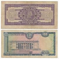 Kolumbia 1963. 20P + 1973. 100P T:VG
Colombia 1963. 20 Pesos Oro + 1973. 100 Pesos Oro C:VG
Krause...