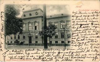1901 Arad, Kereskedelmi akadémia. Edgar Schmidt kiadása / Academy of Commerce (EK)