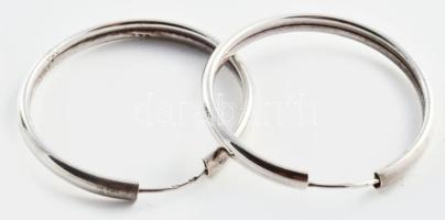 Ezüst (Ag) creole fülbevaló, jelzett, d: 3,4 cm, nettó: 5,3 g