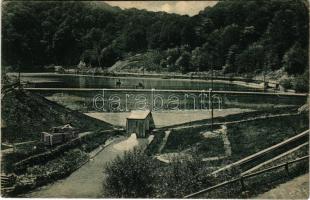 Cód, Czodt, Szád, Sadu; Nagyszebeni erőmű. Jos. Drotleff / Hermannstädter Elektrizitätswerk, Zentrale II. Stauweiher / electric power station, plant (kis szakadás / small tear)