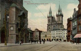 Praha Old Town Hall Orloj and the Tyn cathedral