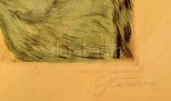 Glatz Oszkár (1872-1958) - Prihoda István (1891-1956): Szappan-buborék (Buborékfújók). Színezett réz...